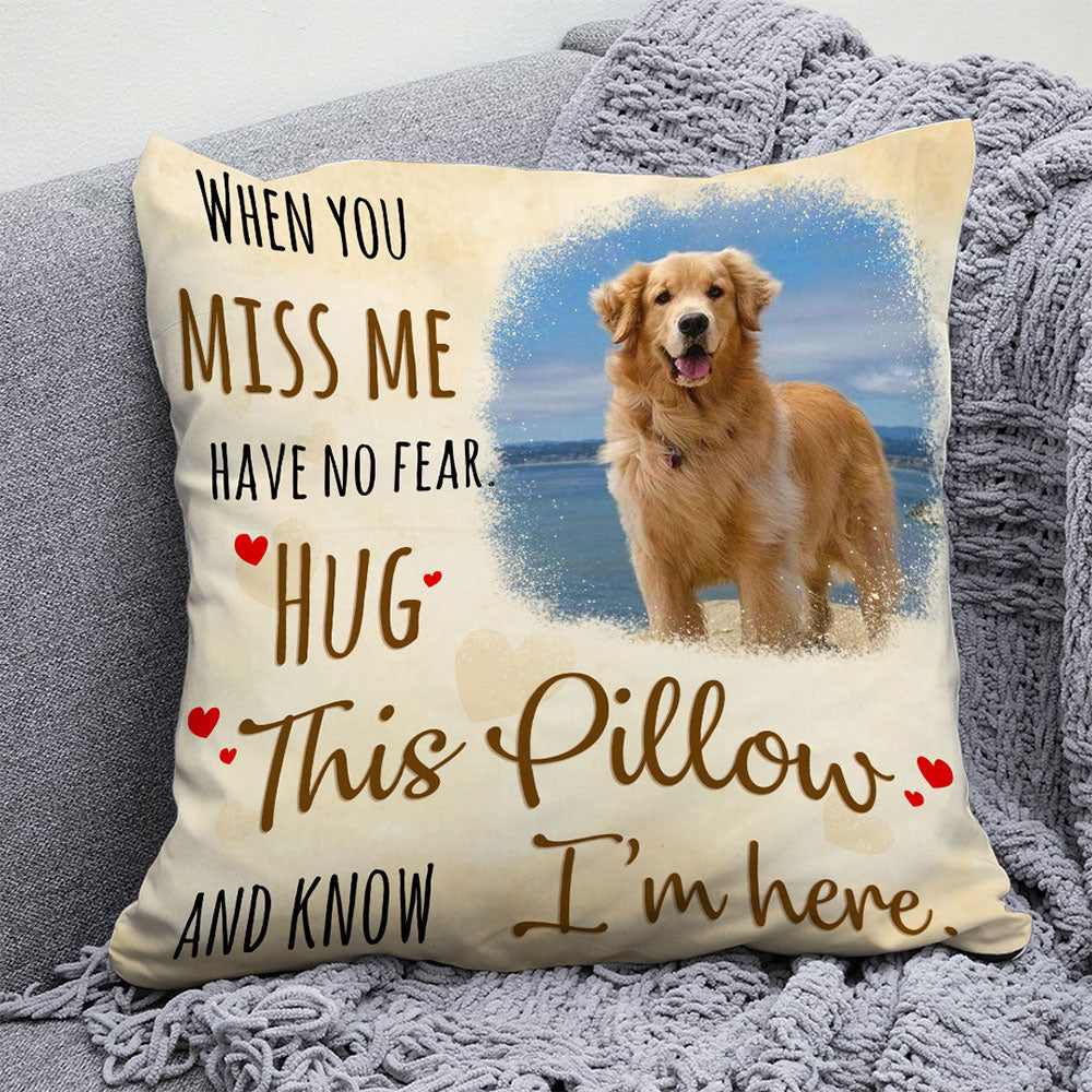 Hug This Pillow Personalized Memorial Gift For Pet Lover