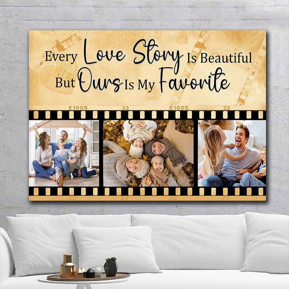 Favorite Love Story Meaningful Canvas Personalized Gifts For Couple