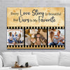 Favorite Love Story Meaningful Canvas Personalized Gifts For Couple