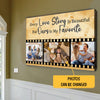 Favorite Love Story Meaningful Canvas Personalized Gifts For Couple