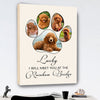 Meet At The Rainbow Bridge Canvas Personalized Memorial Gift For Pet Lover