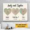 Hello - Will You - I Do Meaningful Canvas Personalized Gift For Couple