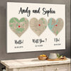 Hello - Will You - I Do Meaningful Canvas Personalized Gift For Couple