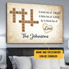 A Lot Of Love Crossword Puzzle Canvas Personalized Gifts For Family