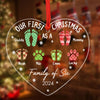 First Christmas As Family Ornament Personalized Gift For Family