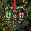 First Christmas As Family Ornament Personalized Gift For Family