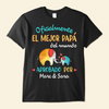 Oficialmente El Mejor Papá Del Mundo - Camisa Personalizada