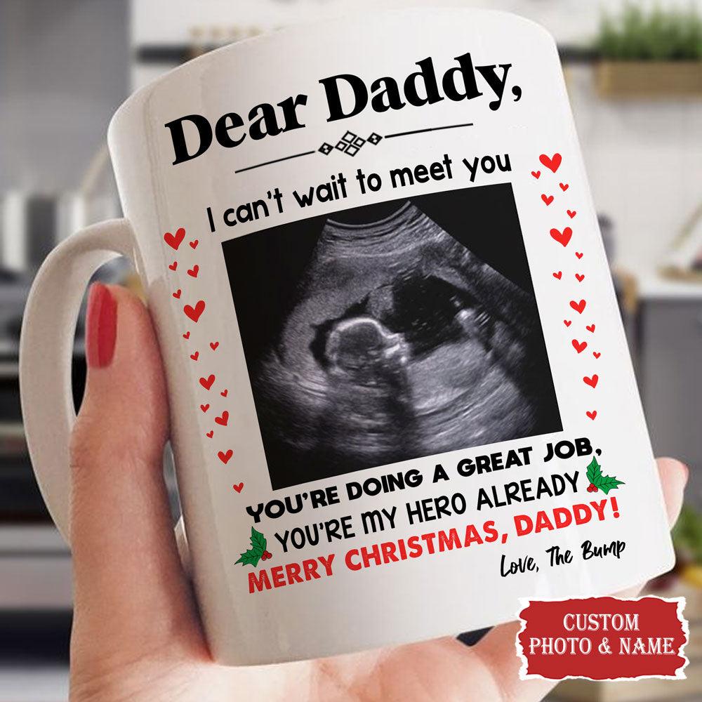 You're My Hero Christmas Perfect Mug Personalized Gift For Expecting Dad