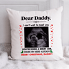 You&#39;re My Hero Christmas Throw Pillow Personalized Gift For Expecting Dad