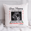 You&#39;re My Hero Christmas Throw Pillow Personalized Gift For Expecting Mom