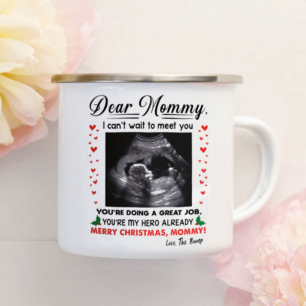 You're My Hero Christmas Camping Mug Personalized Gift For Expecting Mom