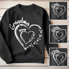 Grandma Mom Heart Meaningful T-shirt Personalized Gift For Grandma