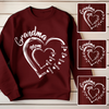 Grandma Mom Heart Meaningful T-shirt Personalized Gift For Grandma