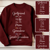 Personalized Girlfriend Wife Mom Grandma T-shirt Gift For Grandma