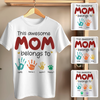 This Awesome Mom Belongs To T-shirt Personalized Gift For Mom