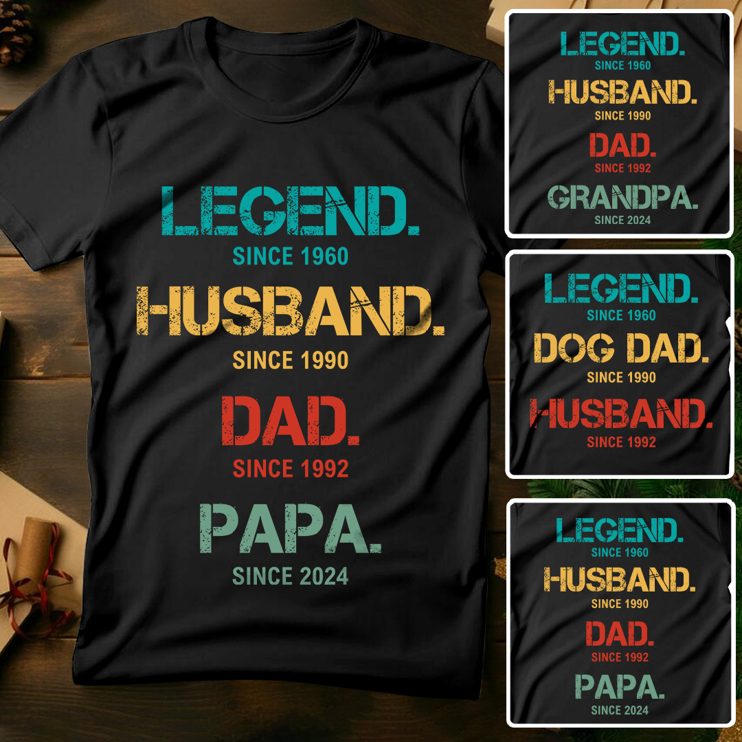 Legend Papa Meaningful T-shirt Personalized Gift For Grandpa