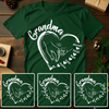 Grandma Heart With Grandkids T-shirt Personalized Gift For Grandma