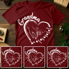 Grandma Heart With Grandkids T-shirt Personalized Gift For Grandma