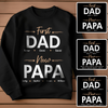 First Dad Now Papa Meaningful Personalized T-shirt Gift For Grandpa