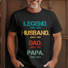 Legend Papa Meaningful T-shirt Personalized Gift For Grandpa