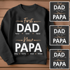 First Dad Now Papa Meaningful Personalized T-shirt Gift For Grandpa