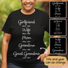 Personalized Girlfriend Wife Mom Grandma T-shirt Gift For Grandma