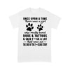 There Was A Girl Who Really Loved Dogs And Tattoos Footprints Shirt Gift For Dog Lover