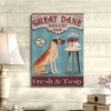 Gift For Dog Lover Bakery Shop Great Dane Dog Canvas