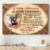 10 Years 10th Wedding Anniversary Husband Wife Personalized Canvas