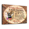 10 Years 10th Wedding Anniversary Husband Wife Personalized Canvas