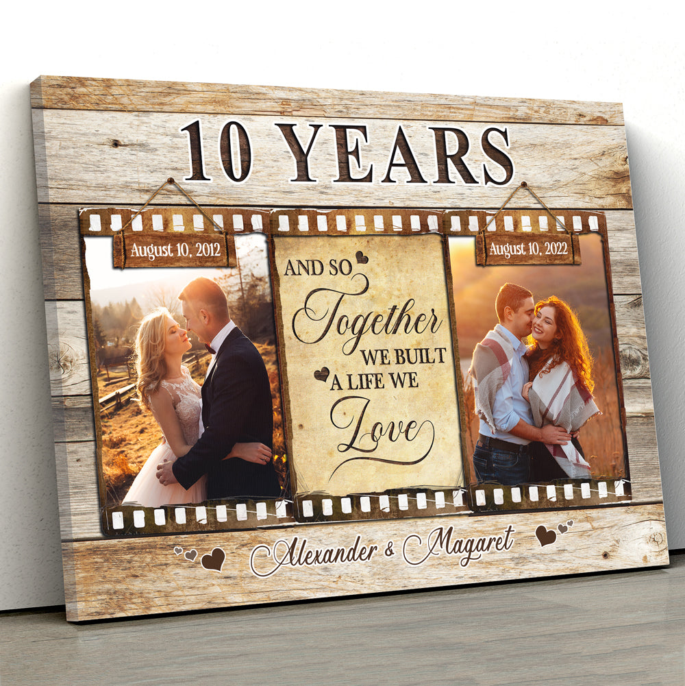 10th Anniversary Tin Gifts Blanket, 10 Year Anniversary Wedding Gifts for  Him Her Couples,10th Anniversary Wedding Gifts, Gifts for 10th