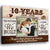 10th Wedding Anniversary 10 Year We Built A Life Personalized Canvas