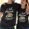 10th Wedding Anniversary Just Married Couple Funny Personalized Shirt