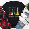 Vintage guitar tshirt acoustic and electric guitar gifts for him