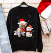Yorkie Snowman Funny cute Christmas Sweatshirt Gift For Dog Lover
