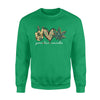 Peace Love Cannabis Weed Mom 420 Sweatshirt