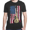 Gift For Music Lover Vintage Us Flag Guitar Shirt American Flag Gift Tshirt