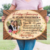 15 Years 15th Wedding Anniversary Husband Wife Personalized Canvas