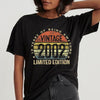 18 years of being awesome vintage 2002 limited edition 18th birthday tshirt