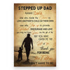 For Stepdad Thank You For Being The Father Personalized Poster