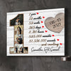 1 Year 1st One Anniversary Couple Photo Collage Personalized Canvas