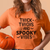 Thick Thighs And Spooky Vibes Funny Halloween Tshirt