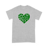 Happy St Patrick&#39;s Day Shamrock Heart Shirt For Women For MenStandard Tshirt