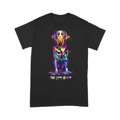Colorful Labrador Retriever The Love Of Lab Shirt Gift For Dog Lover