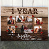 1st 1 Year Wedding Anniversary Love Wife Husband Personalized Canvas