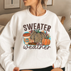 Sweater Weather Funny Pumpkin Sweatshirt Gift For Her