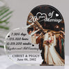 20 Year Wedding Anniversary 20th Personalized Heart Acrylic Plaque