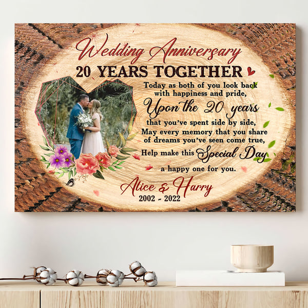 20th Wedding Anniversary Gift For Husband Gifts For 20th Wedding  Anniversary - Oh Canvas