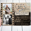 20th Wedding Anniversary 20 Year For Parents Photo Personalized Canvas