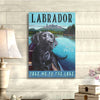 Gift For Dog Lover Take Me To The Lake Black Lab Dog Canvas